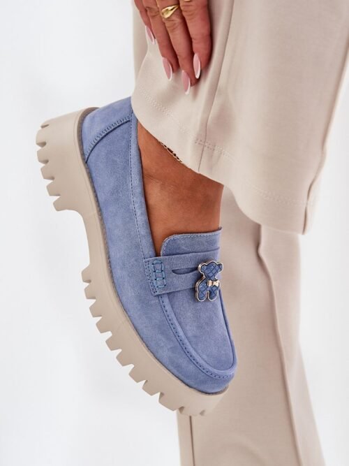 Mokasinai Step in style  (mėlyna) - Bateliai, Mokasinai, Su kulnu
