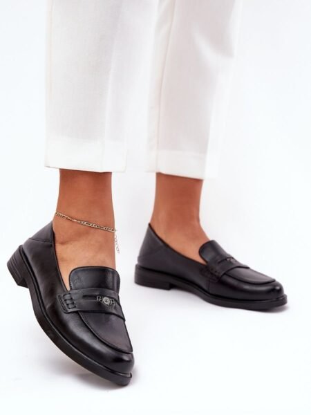 Mokasinai Step in style  (juoda) - Bateliai, Mokasinai