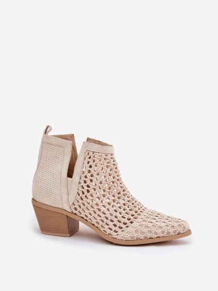 Batai su kulnu Step in style  (smėlio spalvos) - Aulinukai, Ilgaauliai, aulinukai