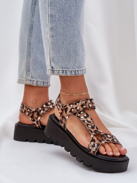 Sandalai Step in style  (rudos spalvos) - Šlepetės, basutės, Su platforma