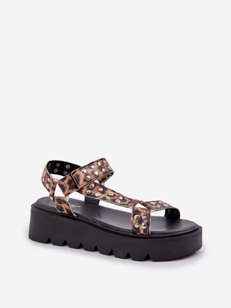 Sandalai Step in style  (rudos spalvos) - Šlepetės, basutės, Su platforma