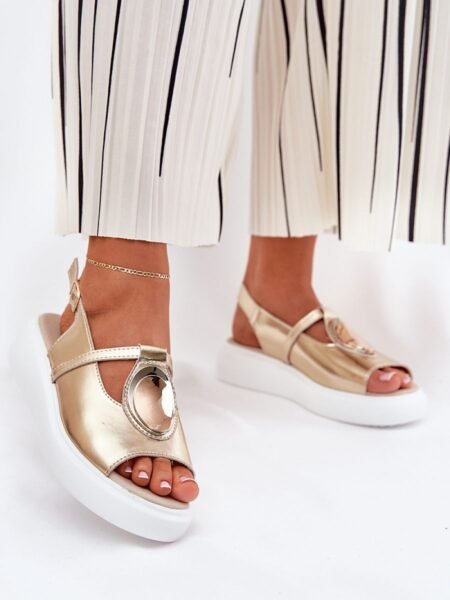 Sandalai Step in style  (geltona) - Šlepetės, basutės, Su platforma