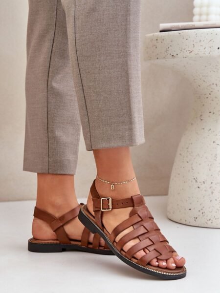 Sandalai Step in style  (rudos spalvos) - Plokščiapadžiai, Šlepetės, basutės