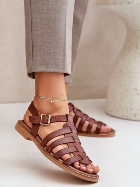 Sandalai Step in style  (rudos spalvos) - Plokščiapadžiai, Šlepetės, basutės