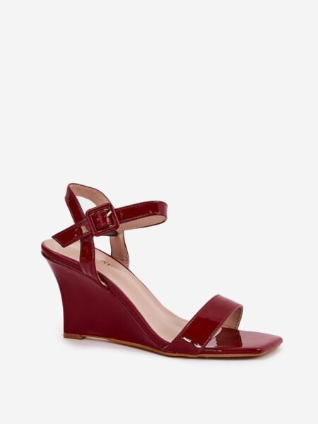 Basutės su platforma Step in style  (raudona) - Šlepetės, basutės, Su platforma
