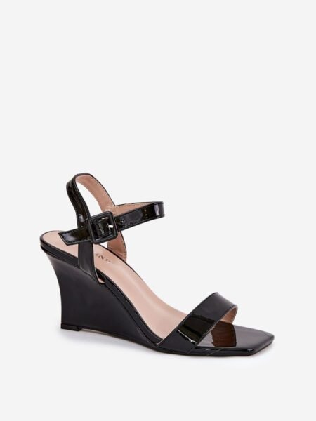 Basutės su platforma Step in style  (juoda) - Šlepetės, basutės, Su platforma