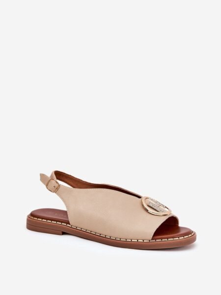 Sandalai Step in style  (smėlio spalvos) - Plokščiapadžiai, Šlepetės, basutės