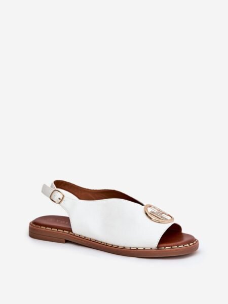 Sandalai Step in style  (balta) - Plokščiapadžiai, Šlepetės, basutės