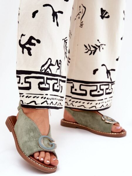 Sandalai Step in style  (žalias) - Plokščiapadžiai, Šlepetės, basutės