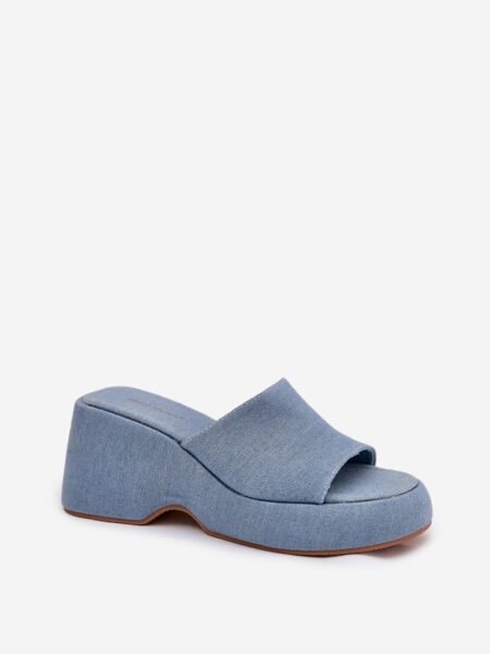 Šlepetės Step in style  (mėlyna) - Šlepetės, basutės, Su platforma