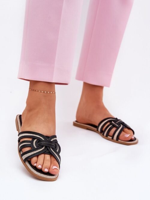 Šlepetės Step in style  (juoda) - Plokščiapadžiai, Šlepetės, basutės