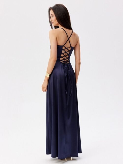 Ilga suknelė Roco Fashion  (tamsiai mėlyna) - Suknelės, Vakarinės