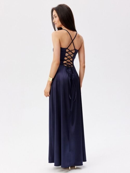 Ilga suknelė Roco Fashion  (tamsiai mėlyna) - Suknelės, Vakarinės