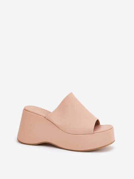 Šlepetės Step in style  (smėlio spalvos) - Šlepetės, basutės, Su platforma