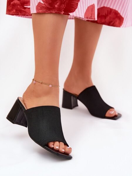 Šlepetės Step in style  (juoda) - Šlepetės, basutės, Su kulnu