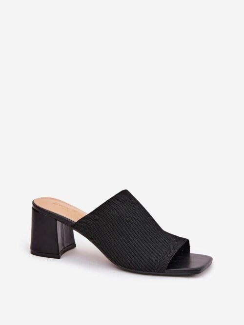 Šlepetės Step in style  (juoda) - Šlepetės, basutės, Su kulnu
