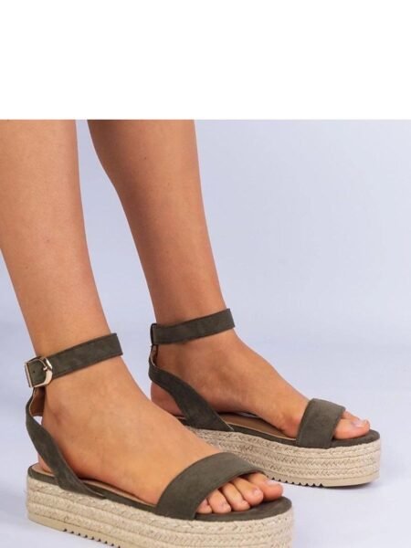 Sandalai PRIMO  (žalias) - Bateliai, Espadrilės, Šlepetės, basutės, Su platforma
