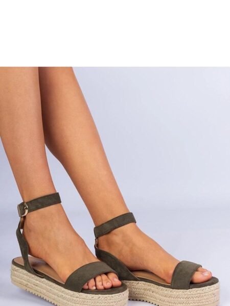 Sandalai PRIMO  (žalias) - Bateliai, Espadrilės, Šlepetės, basutės, Su platforma