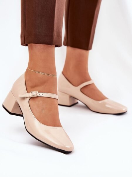 Batai su kulniuku Step in style  (smėlio spalvos) - Bateliai, Su kulnu