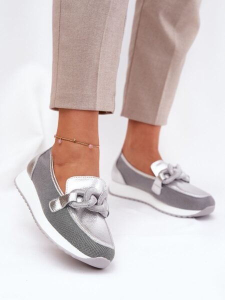 Mokasinai Step in style  (pilka) - Bateliai, Mokasinai