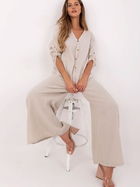 Moteriškos kelnės Italy Moda  (smėlio spalvos) - Kelnės, Laisvalaikio